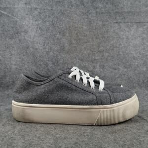 Report R2 Shoes Womens 10 Platform Sneakers Casual Fashion Lace Up Low Emma Grey